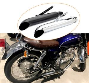 Exhaust Slip-On Muffler Silencer 38-45mm Retro Chrome