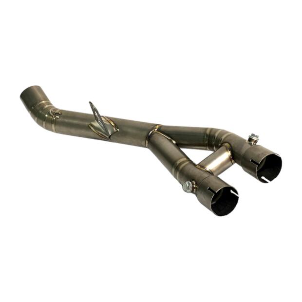 Auspuff Zwischenstück für Yamaha YZF R1 1000 Bj. 15-21 Titan Mid-Pipe De-Cat
