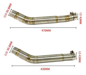 Exhaust intermediate piece for Suzuki GSX-R GSX-S 1300 1000 F 08-15