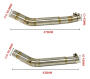 Exhaust intermediate piece for Suzuki GSX-R GSX-S 1300 1000 F 08-15