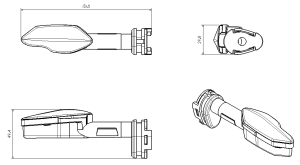 Blinker LED für Yamaha MT 09/FJ 09 /Tracer 900GT/ Tracer 9 GT