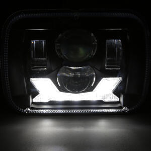 LED headlight for Kawasaki GPZ 750/900 ZRX 1100 Rectangular