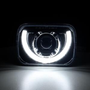 LED Scheinwerfer für Kawasaki GPZ 750/900 Rechteckig