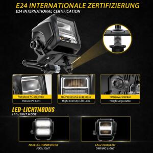 LED Zusatzscheinwerfer für Quad/ATV/UTV...