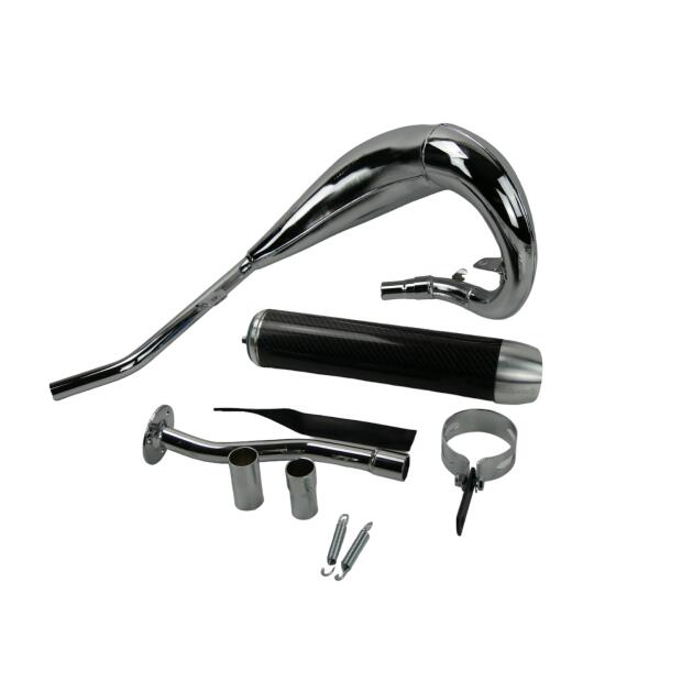 Auspuff Komplettanlage für Beta 50 RR Bj.21 Turbokit