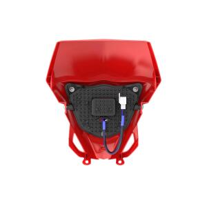 Scheinwerfer LED Universal Rot für Honda XL / XR Supermoto Enduro Modelle