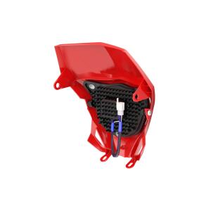 Scheinwerfer LED Universal Rot für Honda XL / XR Supermoto Enduro Modelle