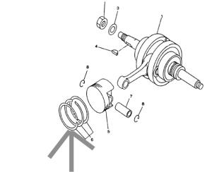 Piston ring set Linhai 260-320, OEM Artikelnummer: 22506A
