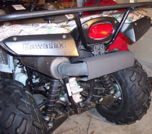 Flüsterauspuff Auspuff leise Kawasaki KVF650 Prairie