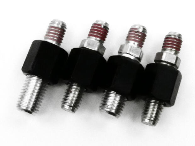 Spiegeladapter Set M10 rechts+links, M8 recht/linksgewinde