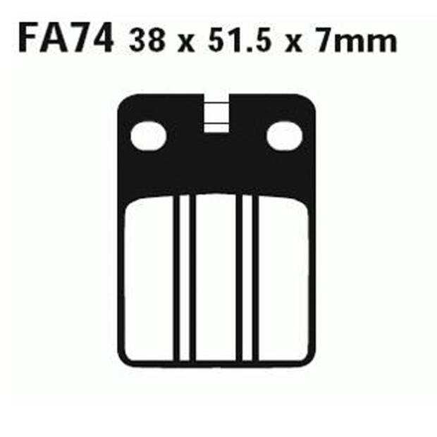 Bremsbeläge EBC für Moto Morini/Laverda Carbon/Kevlar