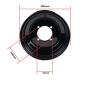 Felge Rad 10x5-144 vorne Quad ATV Schwarz Matt
