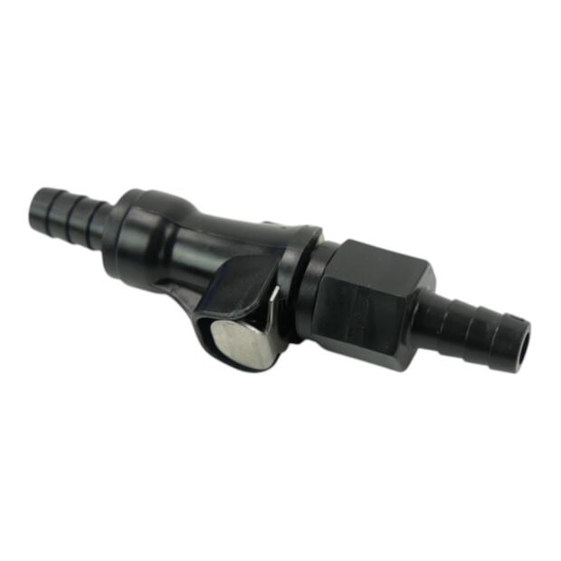 Schnelltrennkupplung mit Stoppventil für 8 mm Benzinschlauch