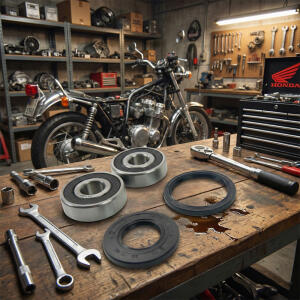 Front wheel bearing for Honda CA CB CBX CMX CX 500 GL NS...