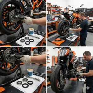 Front wheel bearing kit for KTM Duke RC8 SuperDuke Vitpilen Svartpilen