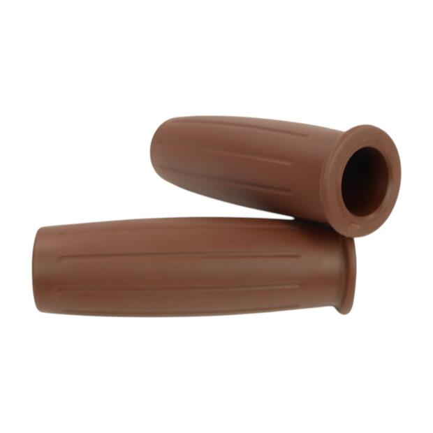 Old School Grip Rubber brown for 22 mm Handlebar Chopper Bobber CafeRacer