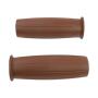 Old School Grip Rubber brown for 22 mm Handlebar Chopper Bobber CafeRacer