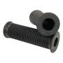 Universal Vintage Grip Rubber Black 22mm (7/8") 1" Grips