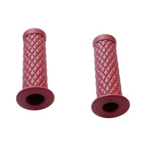 Chopper Motorradgriffe Diamond-Style 7/8" 1" Dunkelrot