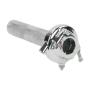 Gasdrehgriff Universal Chrom Metall für 22 mm Lenker Motorrad