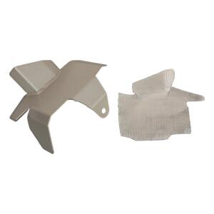 Stoßdämpfer Hitzeschild Hinten für Husqvarna Norden 901 Bj. 24 Silber Matt