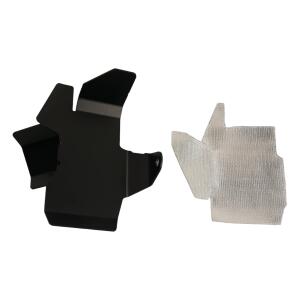 Stoßdämpfer Hitzeschild Hinten für Husqvarna Norden 901 Bj. 24 Schwarz Texturiert
