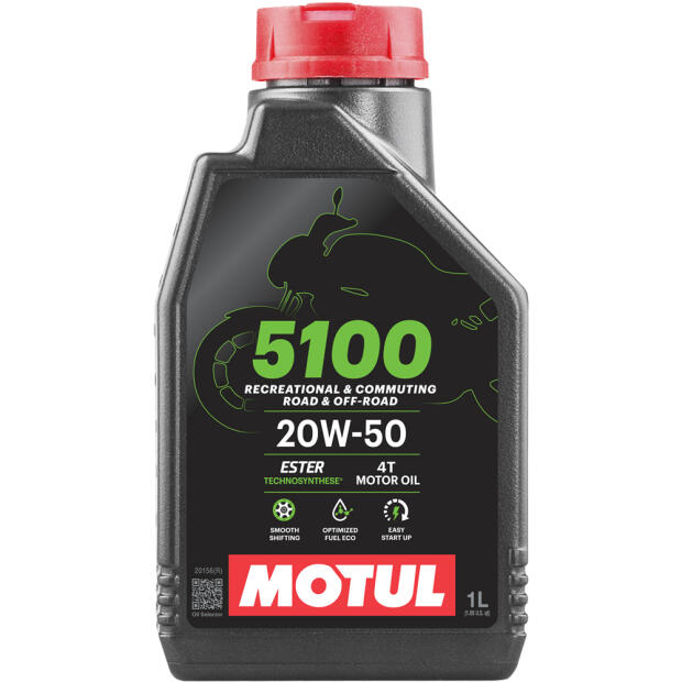 MOTUL 5100 20W-50 4Takt 1Liter HC Synthetik Motoröl