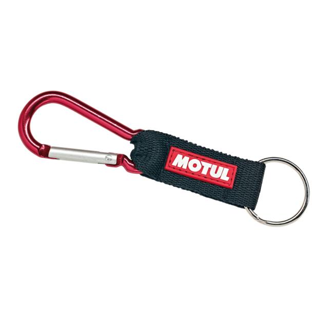 Motul Karabinerhaken mit Gummi-Logo – Schlüsselband-Karabiner