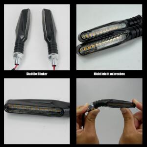 LED-Miniblinker sequentiellem Lauflicht & Relais Motorrad Quad E-geprüft