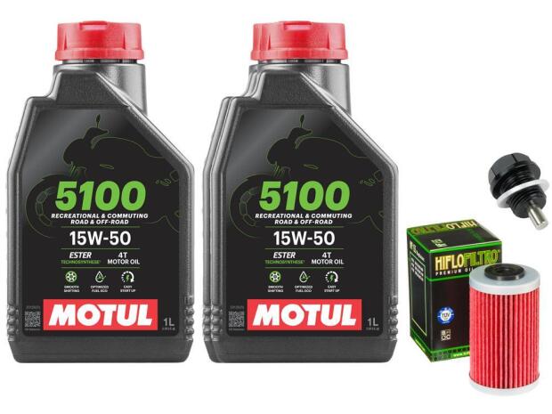 Ölwechselset für KTM Duke / RC 125 / 390 Ölwechsel Öl Ölfilter Ölablasschraube