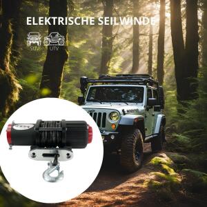 Seilwinde Quad ATV UTV Extremserie 4500 Nylonseil