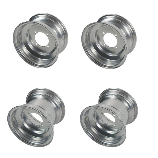 Rim set for Kawasaki KFX 700 Quad ATV chrome gloss complete wheel kit