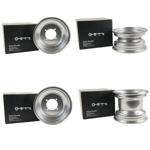 Felgen für Triton Baja 250 300 400 Reactor 450 Aluminium Optik Chrom Quad Komplettsatz