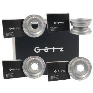 Felgen für Aeon Cobra 300 320 350 400 419 420 422 silber Quad ATV Komplettsatz