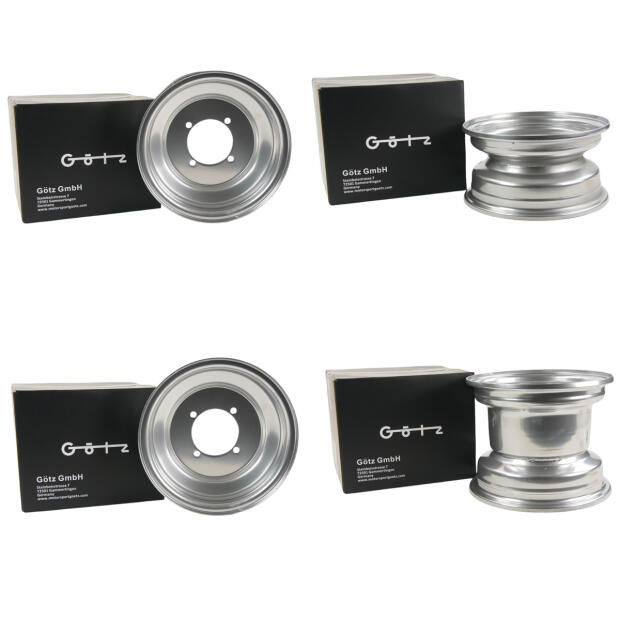 Felgen für SMC Barossa Bronco Canyon 300 500 520RR 520 RR Chrom Alu Optik Quad Komplettsatz