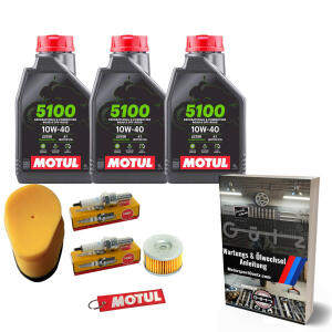 Kundendienstset für Suzuki DR 650 SE/SEU 96-00 3L Öl Zündkerze Luftfilter Ölfilter Anleitung