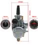 Vergaser für Honda MT MB MTX MBX 5 50 16 mm wie Mikuni VM16 Typ