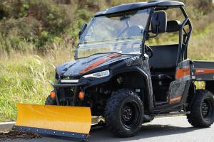 Schneeschild für Honda Rancher 350/TRX 350/420 FA/429/500 FE /Rincon 680 500FM Komplettset 150cm breit gelb