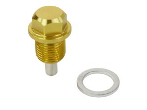 Oil drain plug for Suzuki DR125/250/400/600/650 magnet gold M14x1.25