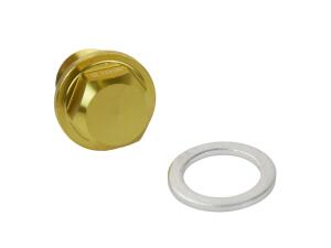 Oil drain plug for Suzuki DR125/250/400/600/650 magnet gold M14x1.25