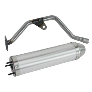 Exhaust muffler for Yamaha DT 50 R 04-07 / MBK X Limit 50 aluminum