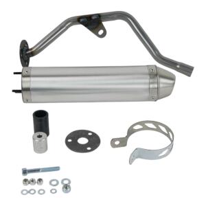 Exhaust muffler for Yamaha DT 50 R 04-07 / MBK X Limit 50 aluminum