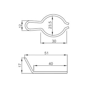 Sicherungsfeder Kickstarterritzel für Piaggio/Gilera/Derbi/Aprilia