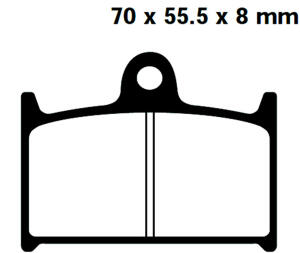 Brake pads type FA145 semi-metal motorbike quad ATV &...