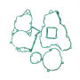 Engine gasket set complete for KTM SX 250 & EXC 250-300 (2004-07)
