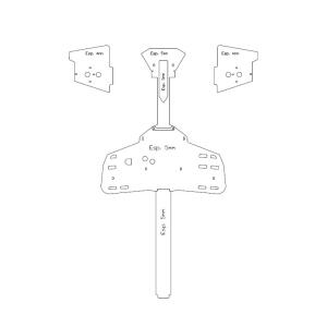 Underride guard for Can AM Outlander 500 / 600 / 800 MAXX front bumper, engine guard, A-arm-BWR