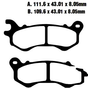 Bremsbeläge Typ FA603 Semi-Metall Roller