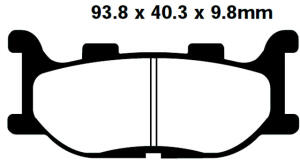 Bremsbeläge Typ FA199 Semi-Metall Motorrad,Roller