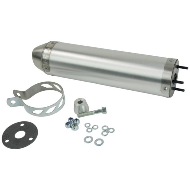 Giannelli Auspuff Endtopf für Yamaha TZR 50 04-07 / 08-15 Alu