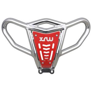 Front Bumper for Suzuki LTZ 400 polished aluminum red